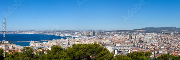 Fototapeta Panorama of Marseille, France