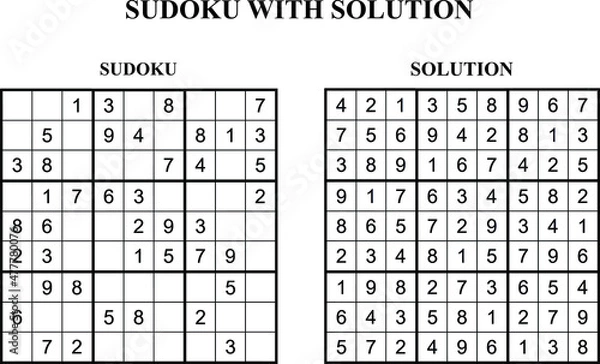 Fototapeta SUDOKU Game