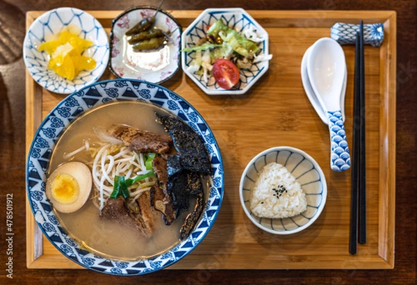 Fototapeta 라멘 ramen noodle 拉面 ラーメン