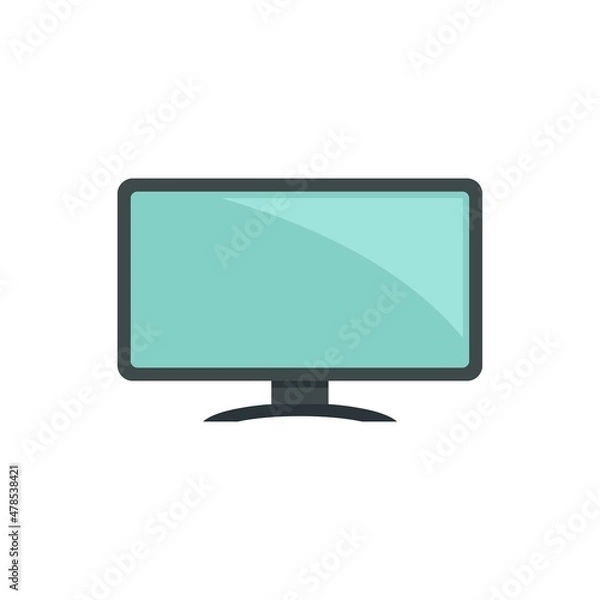 Obraz Nursing tv icon flat isolated vector