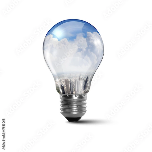 Obraz Ecology bulb light