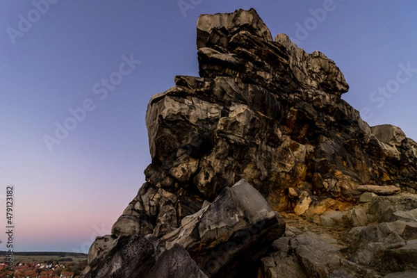 Fototapeta Stone, stone formation at sunset