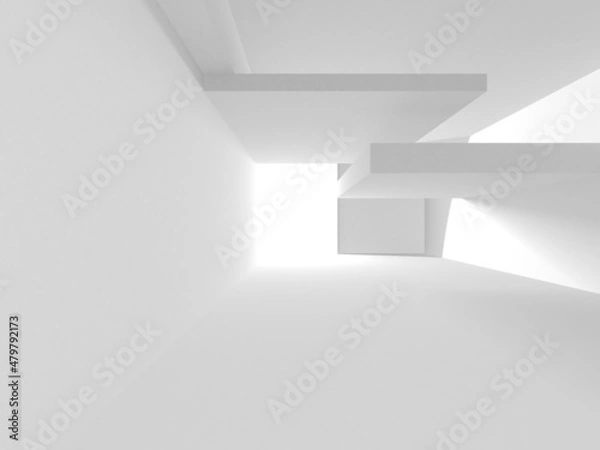 Fototapeta White Modern Background. Abstract Building Concept