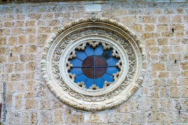 Fototapeta Anversa degli Abruzzi, Italy: Santa Maria delle Grazie church