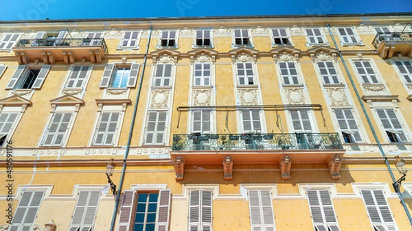 Fototapeta Residential buildings in Nice, France