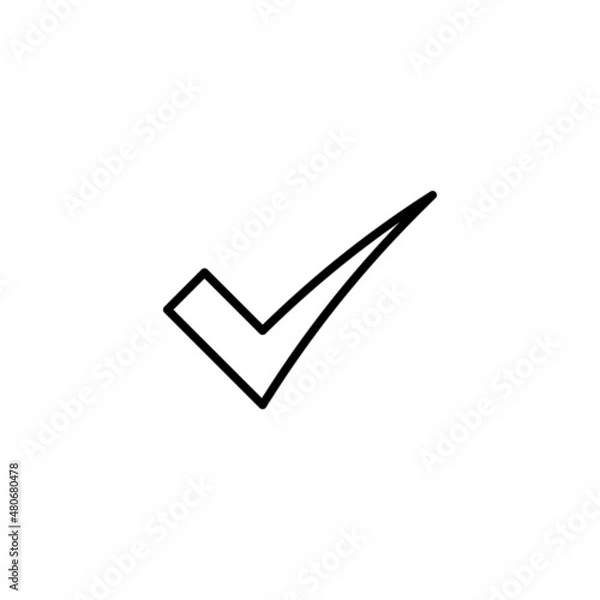 Fototapeta Check mark icon. Tick mark sign and symbol