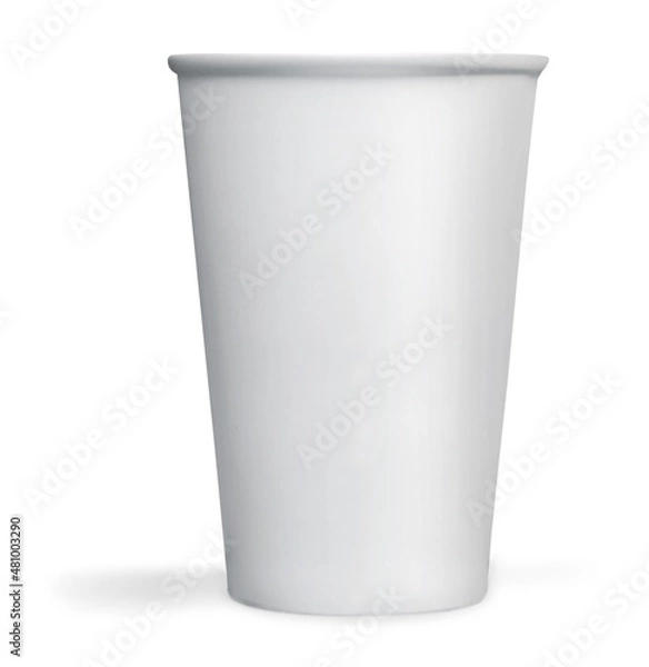 Fototapeta White paper classic coffee Cup