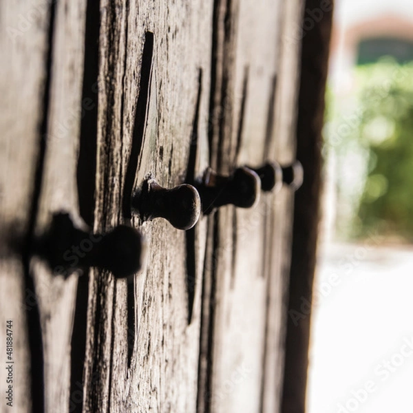 Fototapeta Close up detail from a door