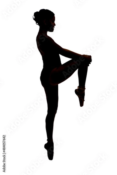 Fototapeta beautiful caucasian woman ballet dancer