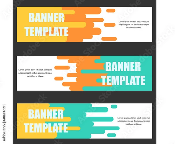 Fototapeta Vector Design Banner Set Collection Illustration . Abstract Modern Design Vector Template