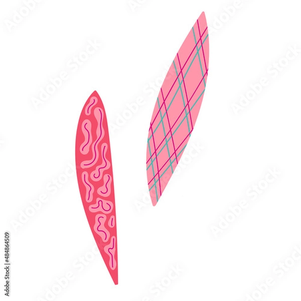 Fototapeta Abstract bright foliage. Flat illustration.