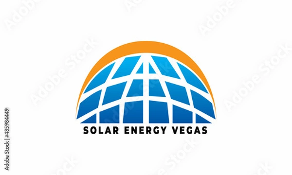 Fototapeta Solar Panel Logo