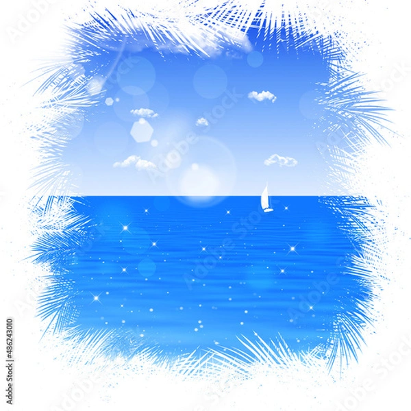 Fototapeta blue ocean waters