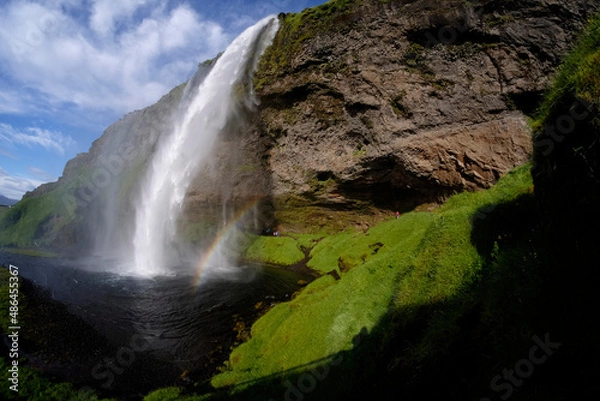 Fototapeta Wasserfall Seljalandsfoss nahe Hvolsvöllur im Süden Islands