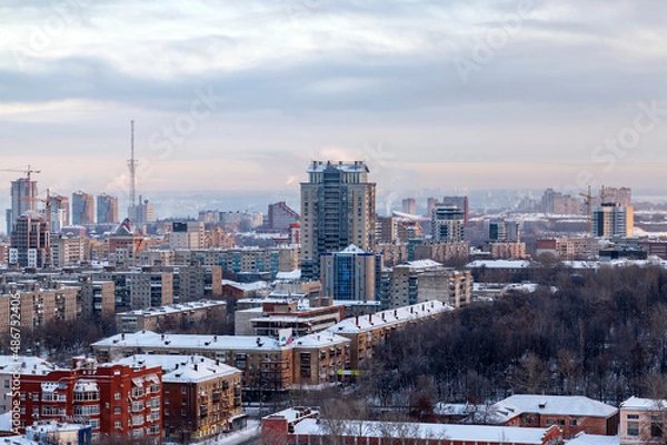 Fototapeta Winter in the city Perm