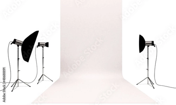 Fototapeta Set studio fotografico, pubblicità marketing