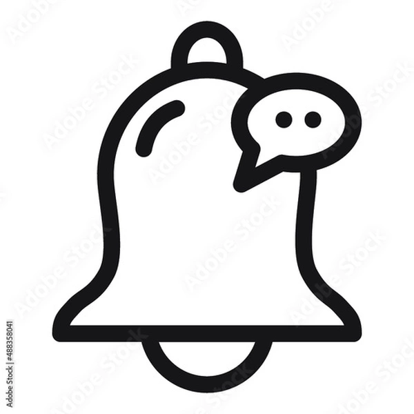 Fototapeta Illustration of Bell Notification design icon