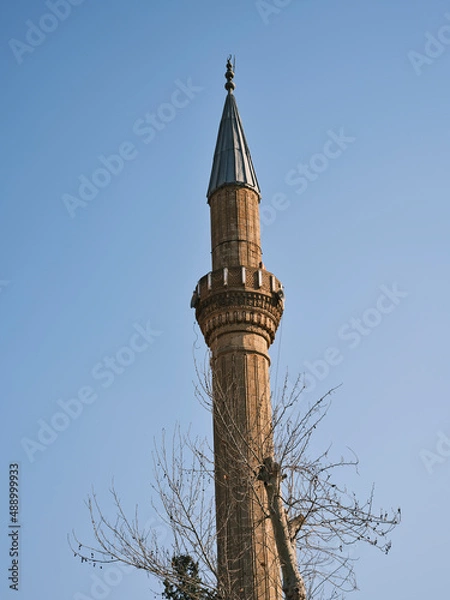 Fototapeta minaret of a historical mosque