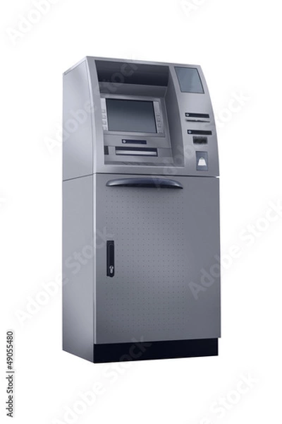 Fototapeta cash machine isolated retouched