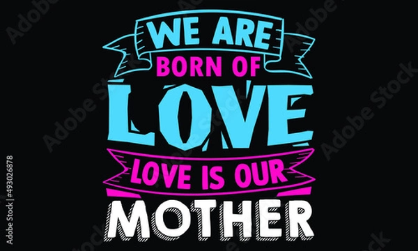 Fototapeta Mother's day T shirt Design Template