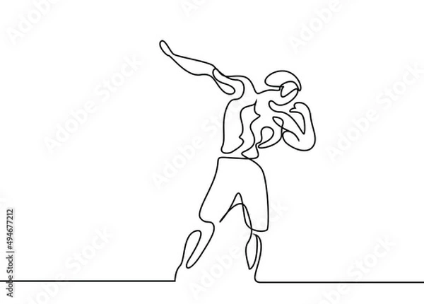 Fototapeta bodybuilder man posing drawing style concept