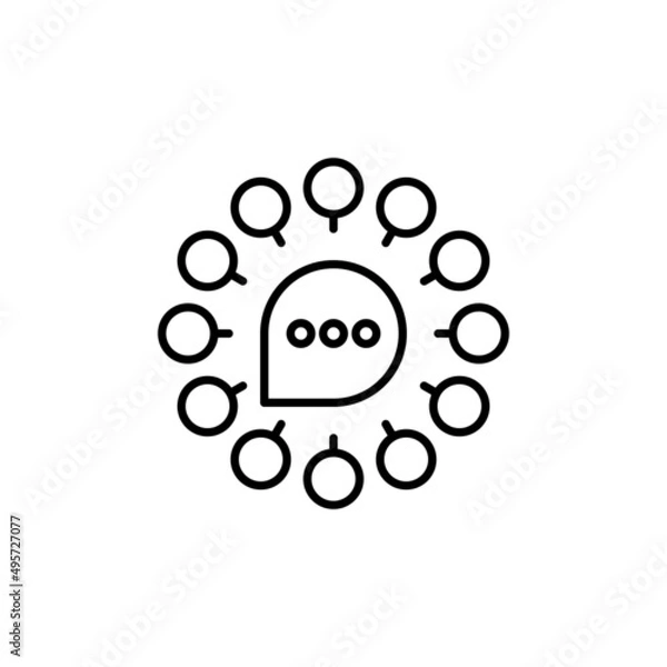 Fototapeta Viral Marketing Management icon in vector. logotype