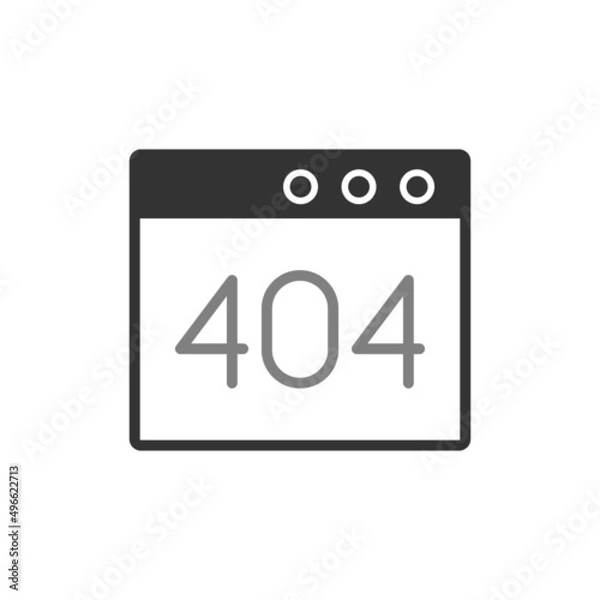 Fototapeta Browser Error 404 Icon