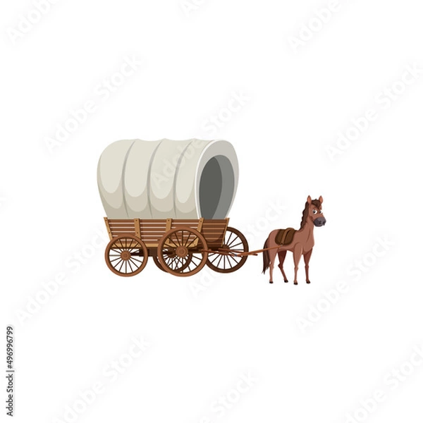 Fototapeta car horse wagon, old modern ground transportation