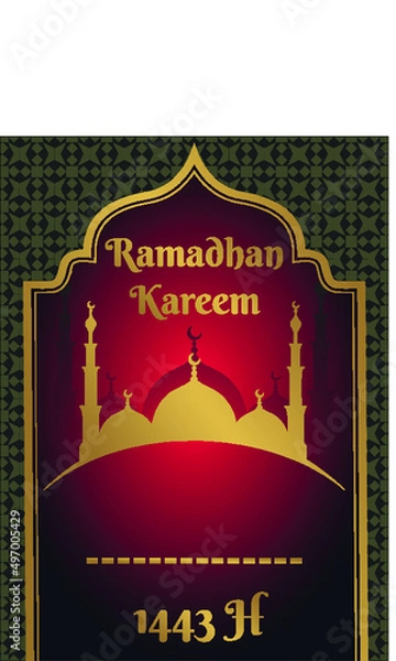 Fototapeta illustration of a ramadhan kareem