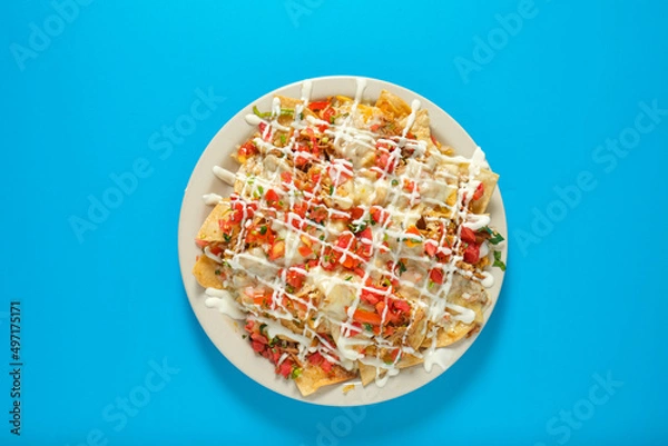 Fototapeta Mexican beef nachos