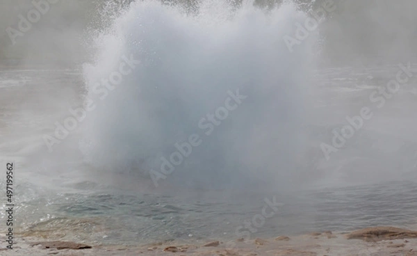 Fototapeta Eruption of Strokkur Geyser, Iceland