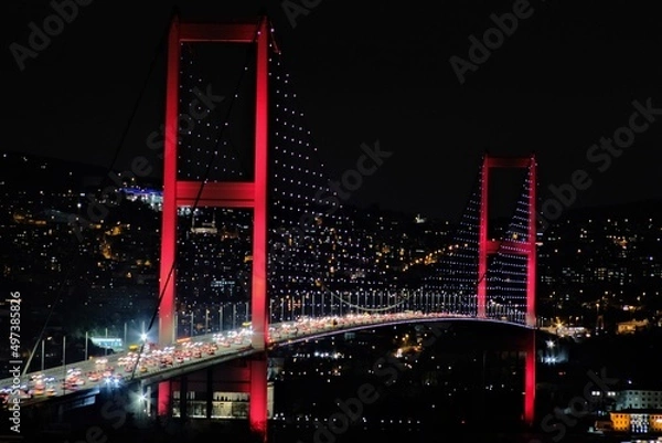 Fototapeta golden gate bridge at night