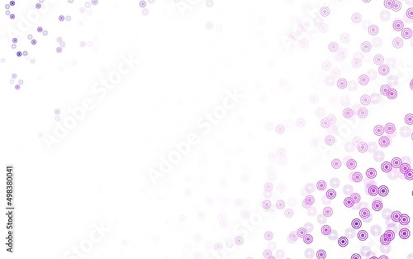 Fototapeta Light Purple vector texture with disks.