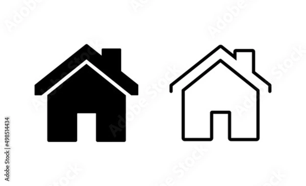 Fototapeta House icon vector. Home sign and symbol