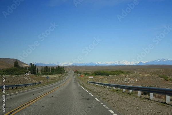 Fototapeta roads through the interior of argentina