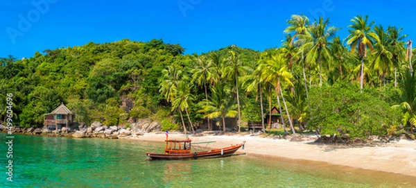 Fototapeta Sai Nuan beach at Koh Tao island