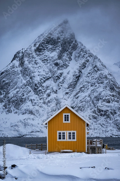 Fototapeta Landscape of lofoten island in Norway