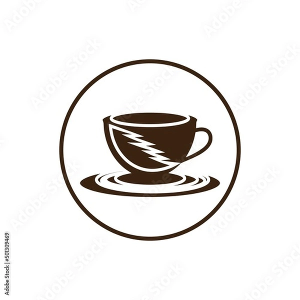 Fototapeta Coffee cup Logo Template