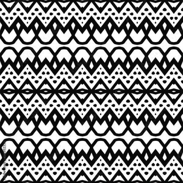 Fototapeta 

seamless pattern.Simple stylish abstract geometric background. Monochrome image. Black and white color. Design for decor, prints, textile.Design element for prints. 