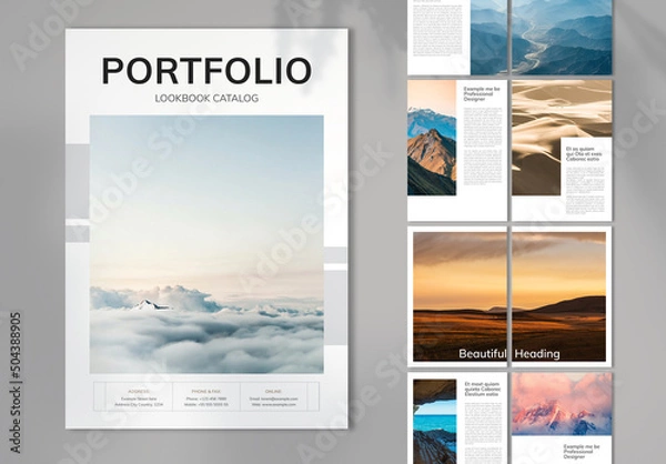 Fototapeta Portfolio Layout