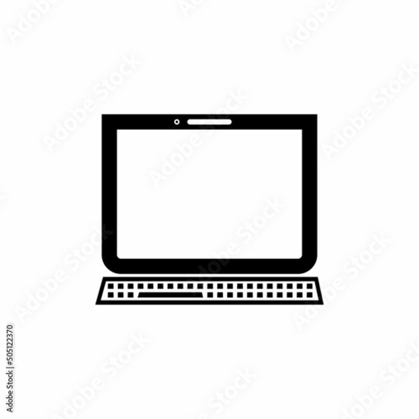 Fototapeta Laptop computer icon Template