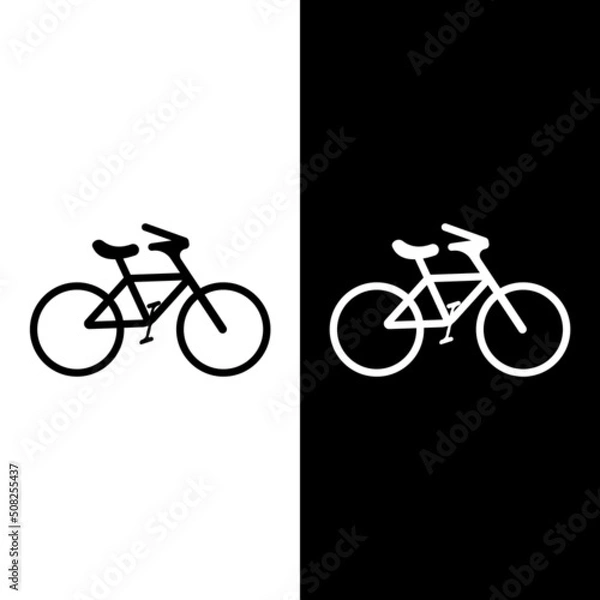 Fototapeta Bike vector icon isolatedon white