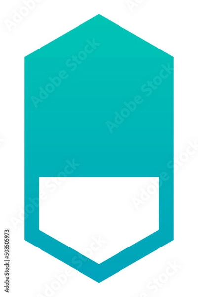 Fototapeta gradient hexagon frame banner
