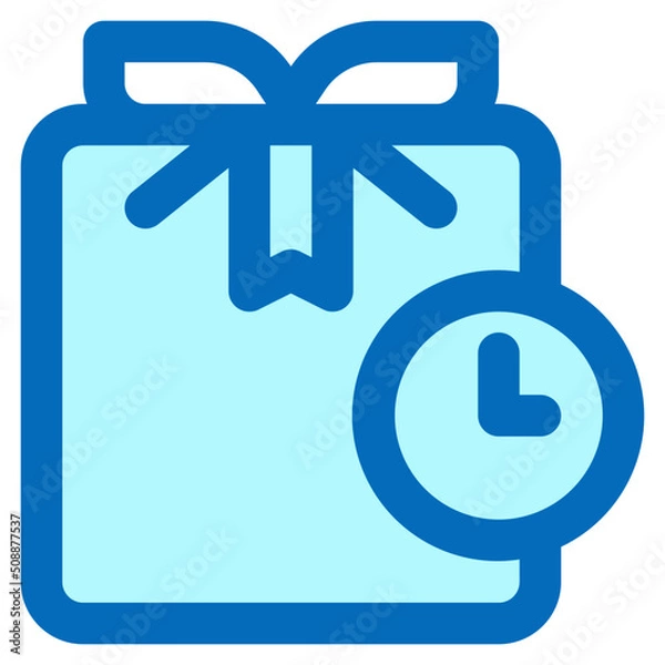 Fototapeta parcel deadline icon illustration