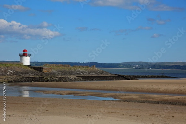 Fototapeta Burry Port lighthouse - Wales