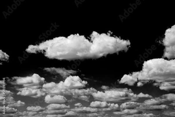 Fototapeta Real clouds and sky hi-res texture for designers for retouch brush editing and screen layer blending mode