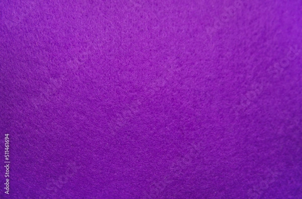 Fototapeta Purple felt fabric close-up. Abstract background. The texture of the fibers. Velvet surface.