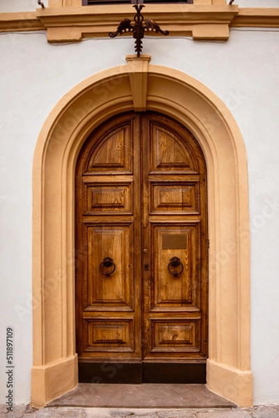 Fototapeta Beautiful Old Wooden Door