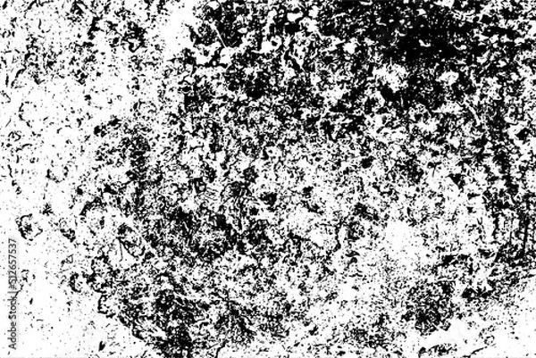 Obraz Grunge black and white vector texture. Monochrome dirty background. Abstract worn surface