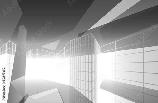 Obraz Abstract architecture 3d background	
